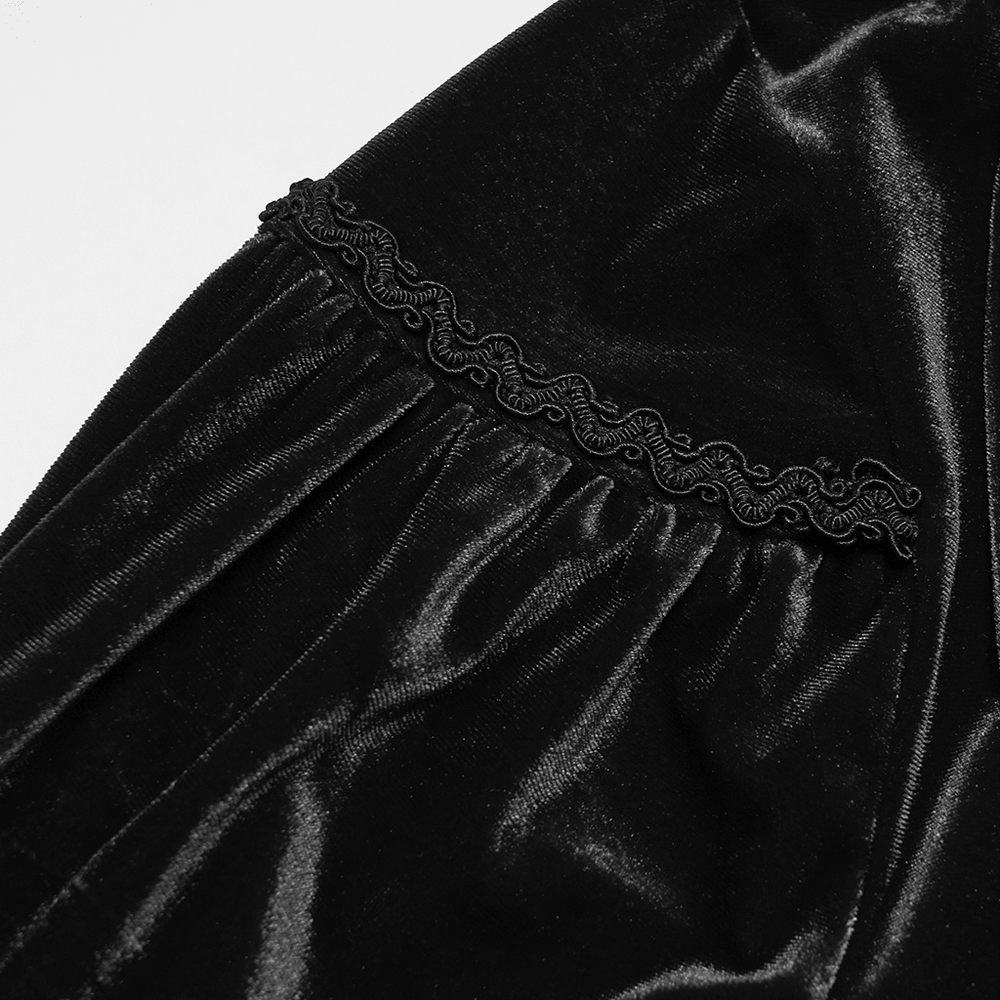 Viktorianische Gothic-Weste für Herren mit spitz zulaufendem Saum