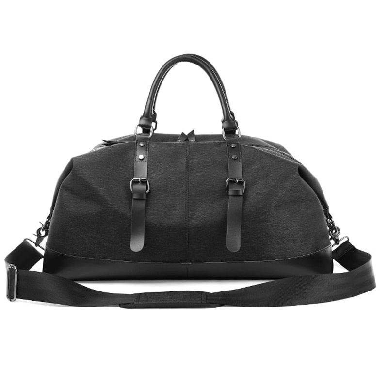 Men's large capacity multifunctional travel duffel bag with stylish design and adjustable shoulder strap.
