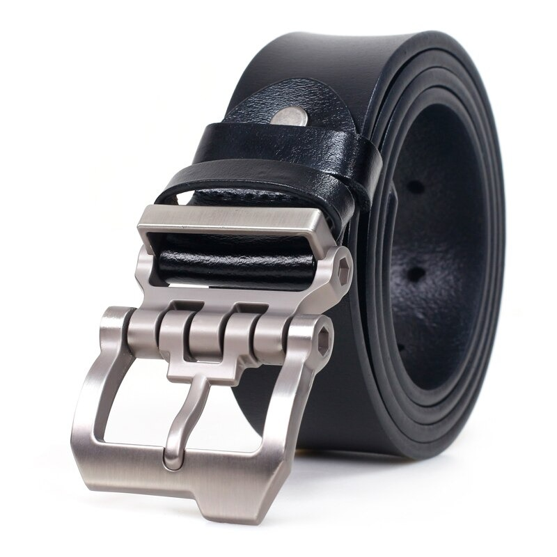Men's Leather Belt for Trouser / Fashion Belt with Alloy Buckle / Alternative Accessories - HARD'N'HEAVY