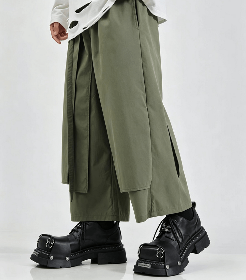 Men's Punk Derby Shoes with Metal Ring Toe Detail, black platform boots with industrial metal accents and lug soles