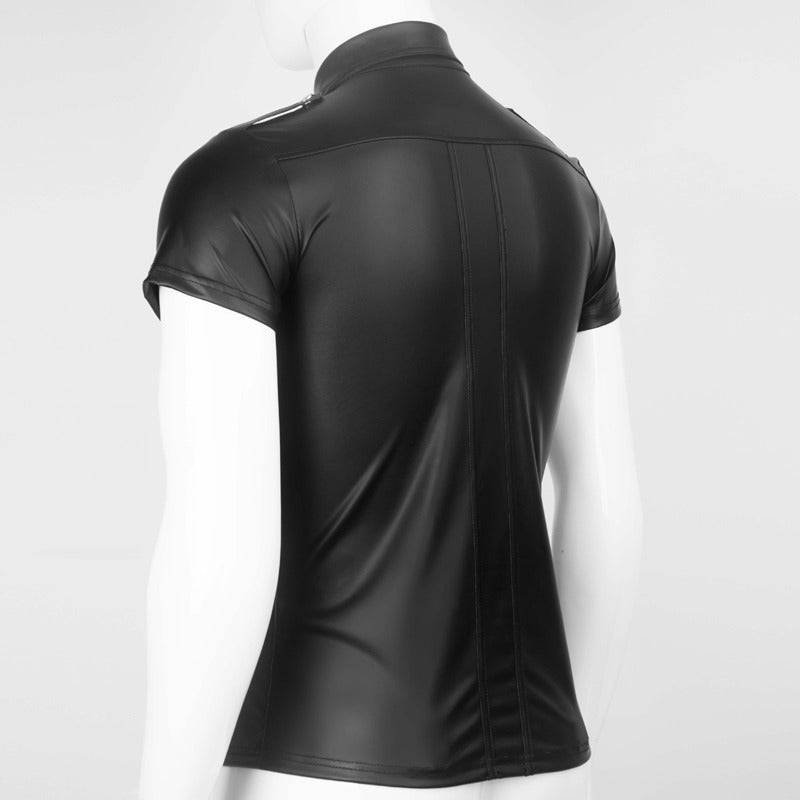 Men's Short Sleeve Shirt in Rock Style / Alternative style Clothing / Male Edgy clothing - HARD'N'HEAVY