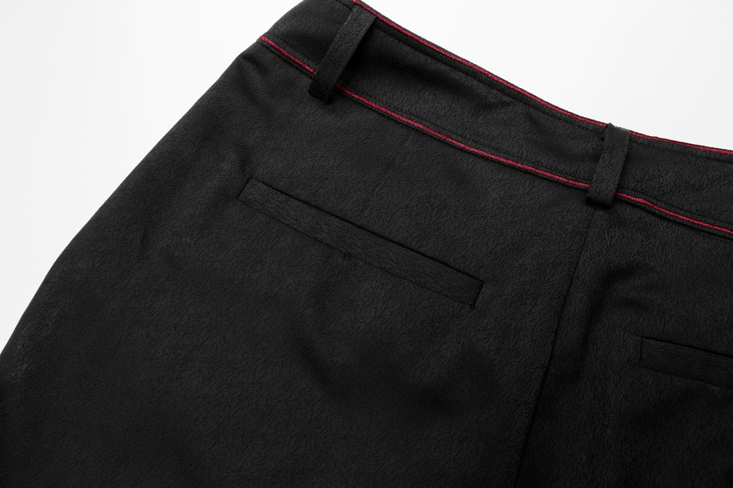 Men's Tailored Gothic Trousers with Embroidered Bat Accents