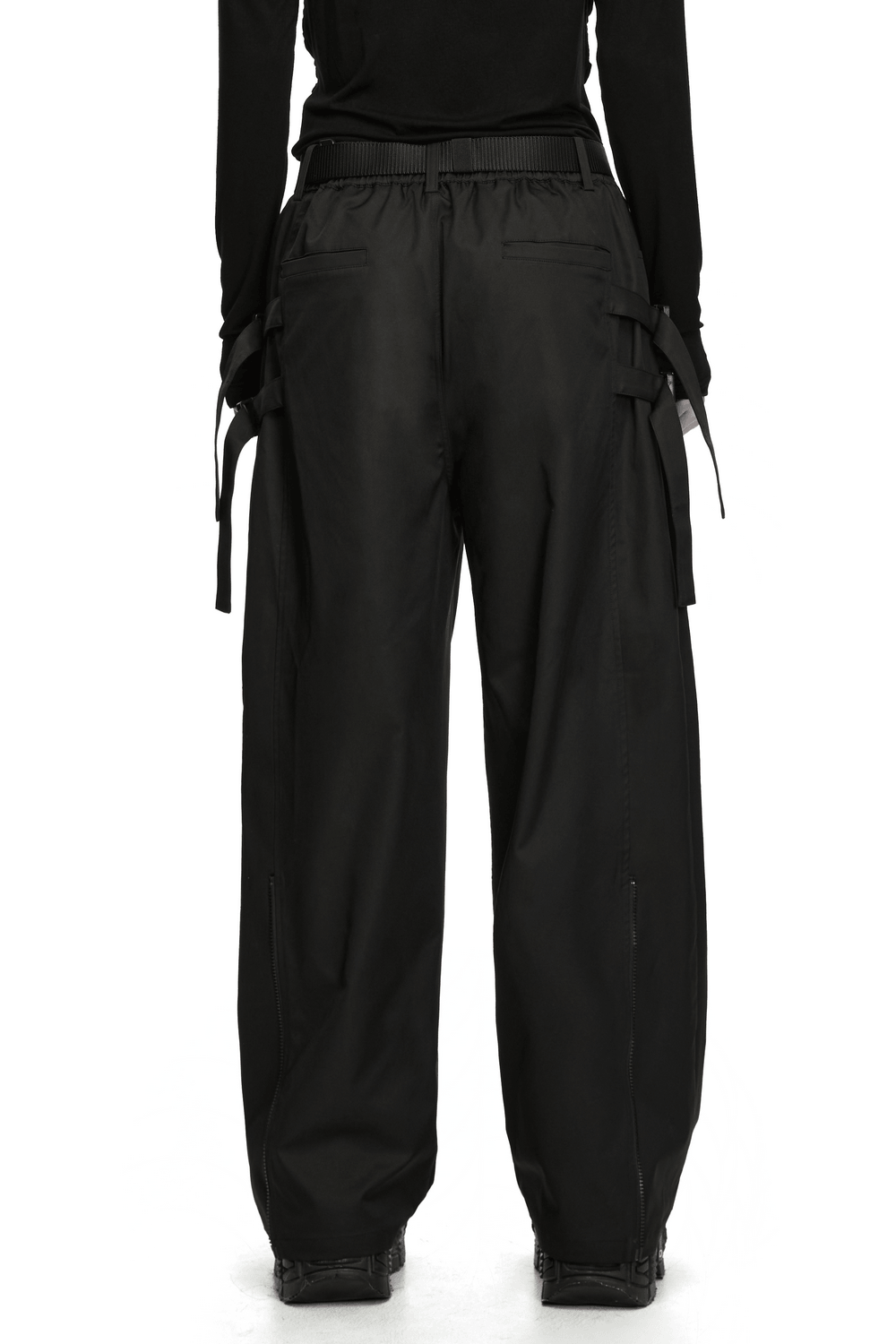 Herren-Techwear-Cargohose mit Schnallenriemen, wandelbar