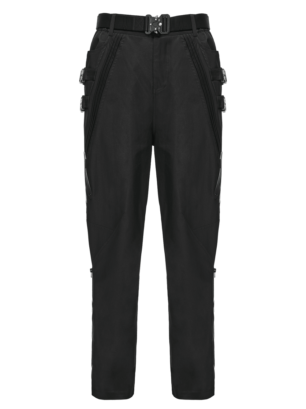 Herren-Techwear-Cargohose mit Schnallenriemen, wandelbar