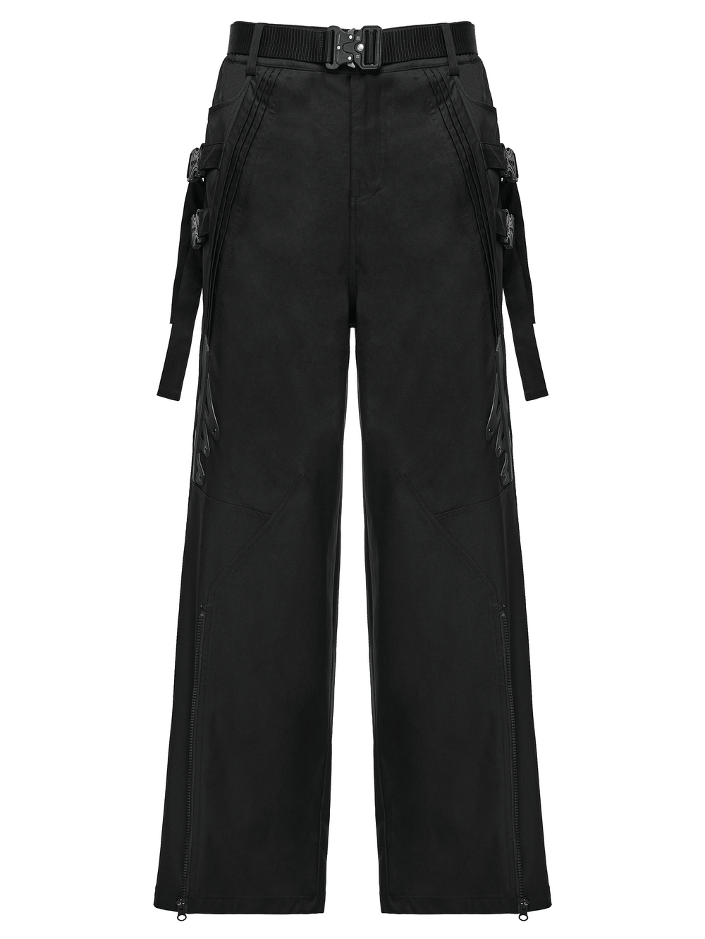 Herren-Techwear-Cargohose mit Schnallenriemen, wandelbar