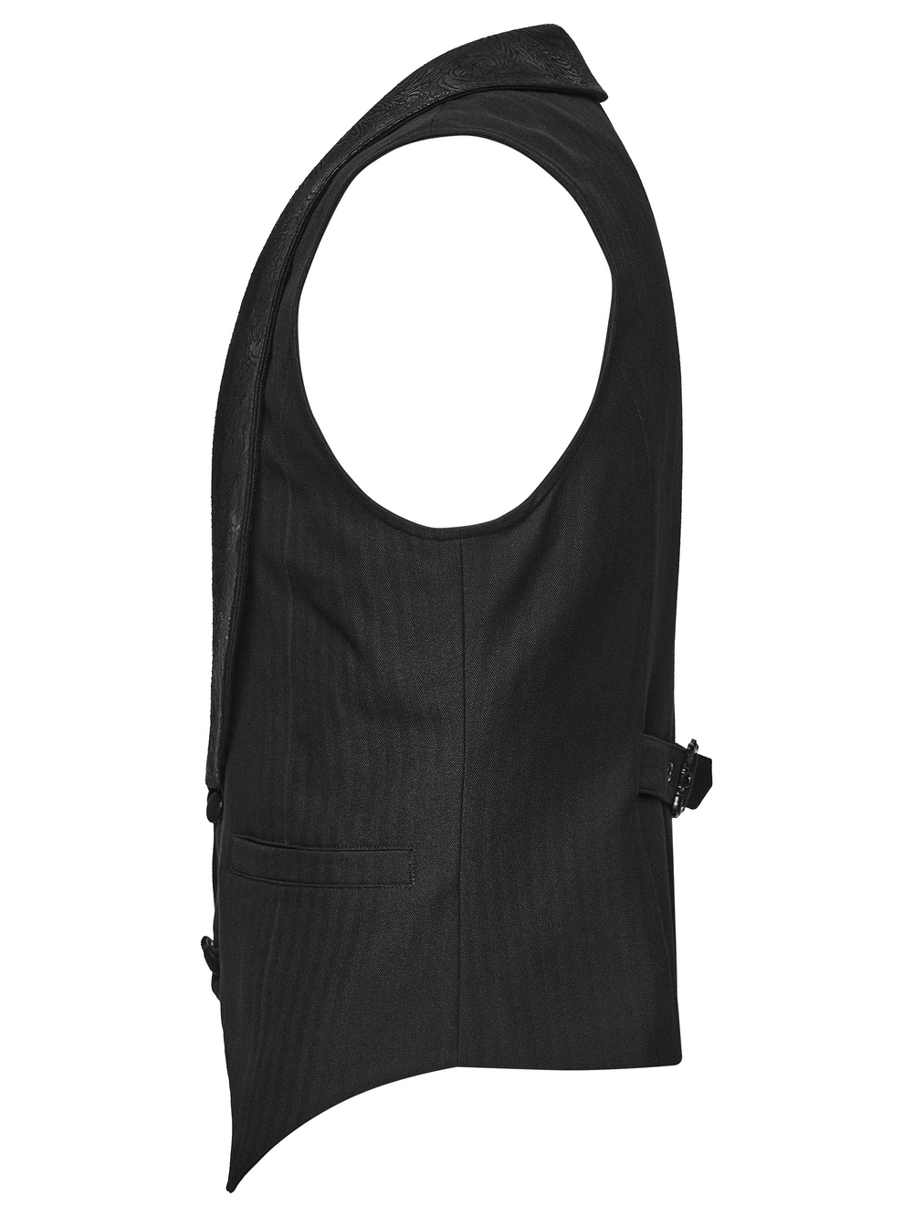 Chaleco gótico victoriano para hombre con bajo en pico
