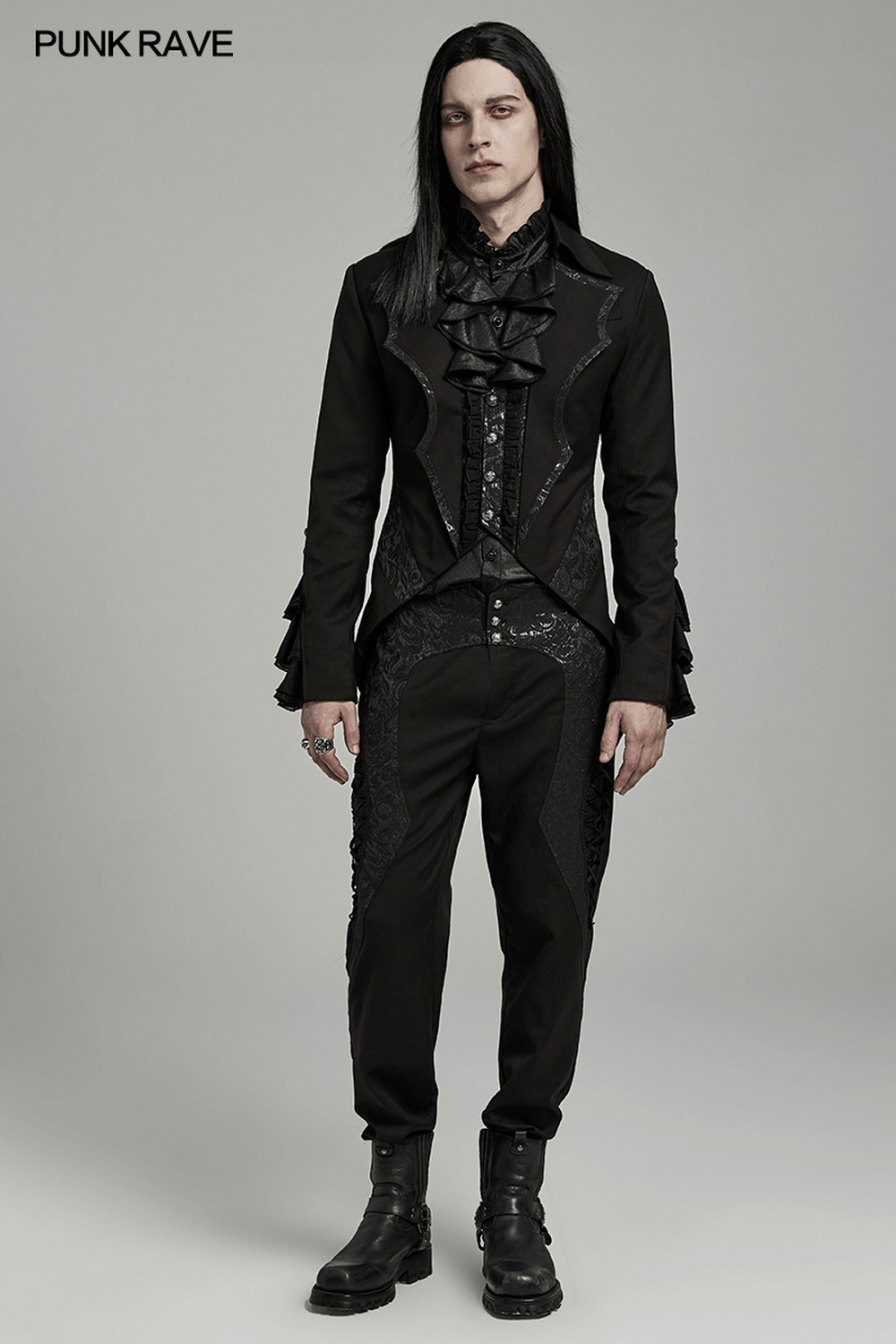 Men's Victorian Style Ruffle Cuff Gothic Jacket Men's Victorian Style Ruffle Cuff Gothic Jacket