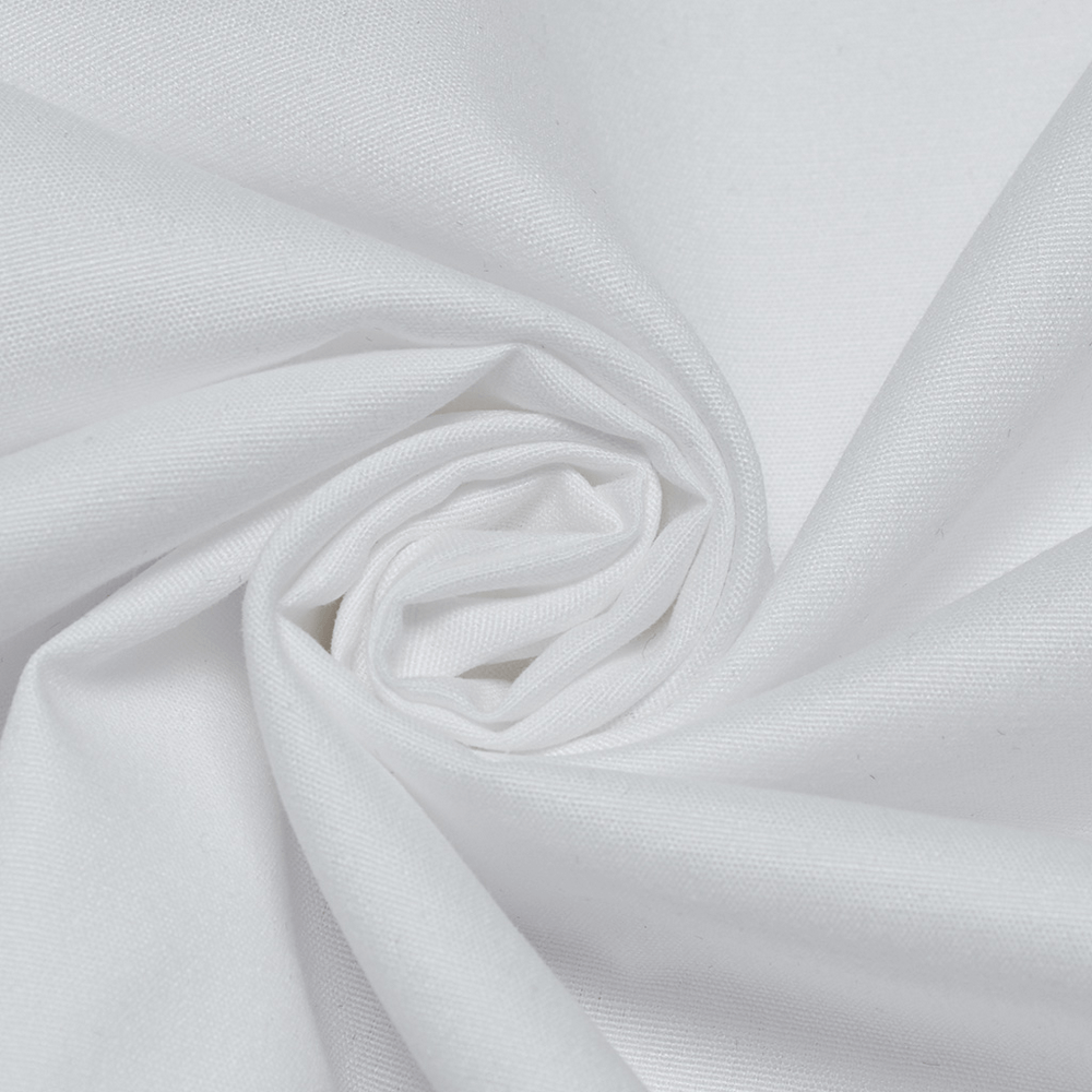 Close-up of soft, textured white fabric, perfect for creating elegant Victorian-style shirts.