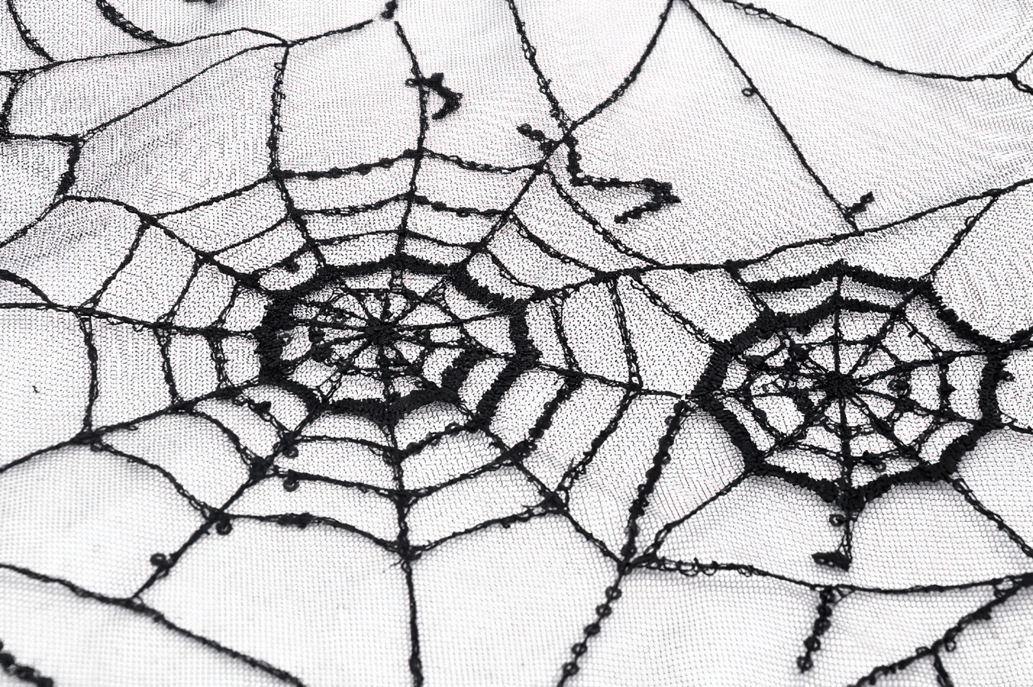 Mesmerizing Black Veil with Delicate Spiderweb Design