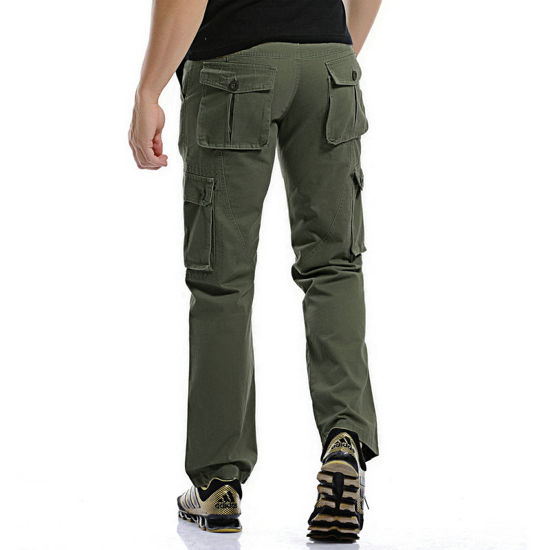 Military Cargo Pants / Men Camouflage Cotton Trousers / Punk Clothing - HARD'N'HEAVY