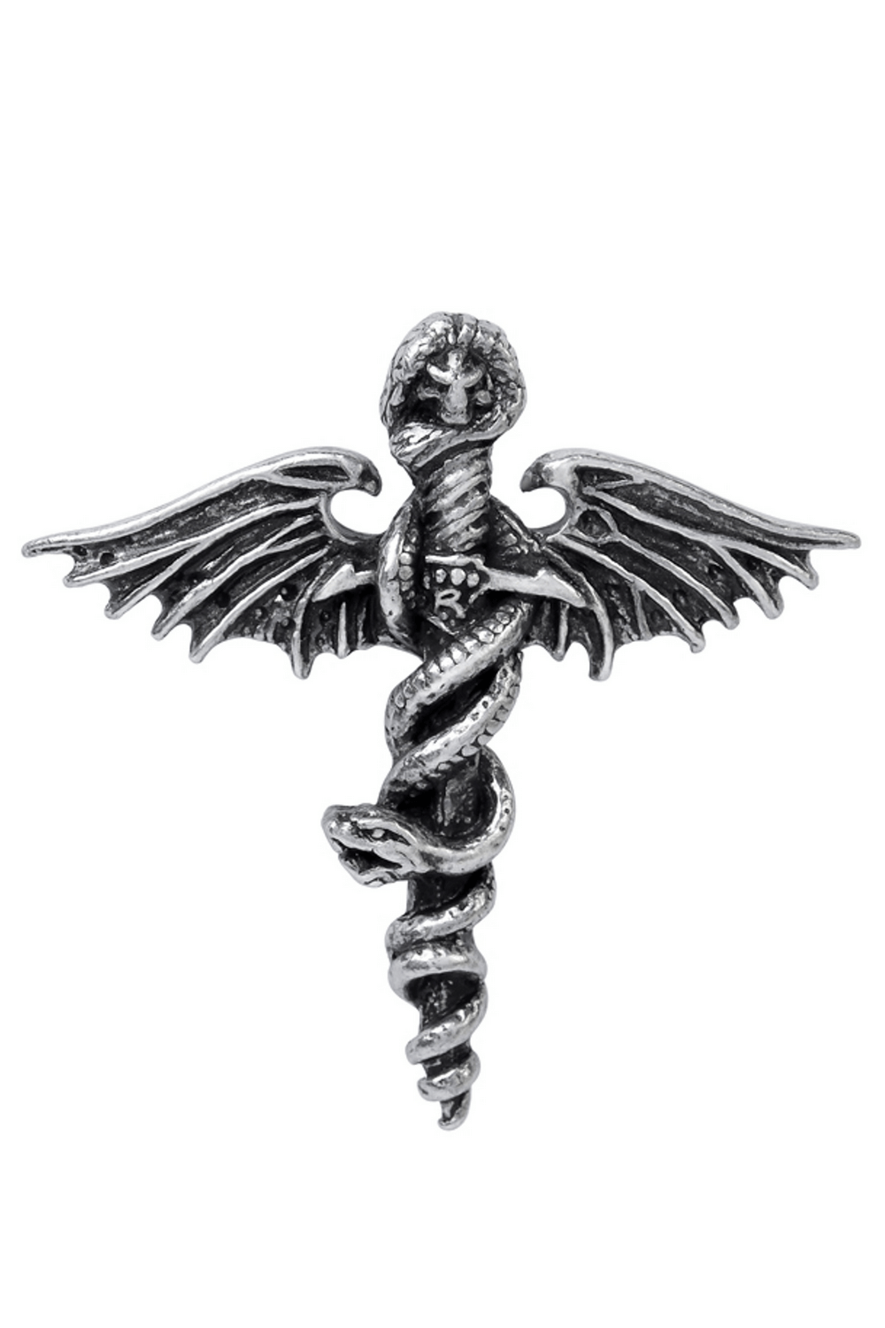 Motley Crue Dr. Feelgood vintage 3D pewter pin badge with intricate detailing, perfect for rock music fans.