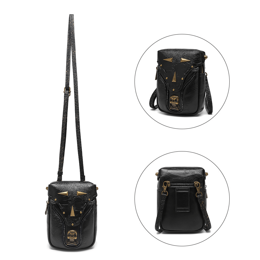 Motorcycle Crossbody Bag for Women / Gothic Mobile Phone Bag - HARD'N'HEAVY