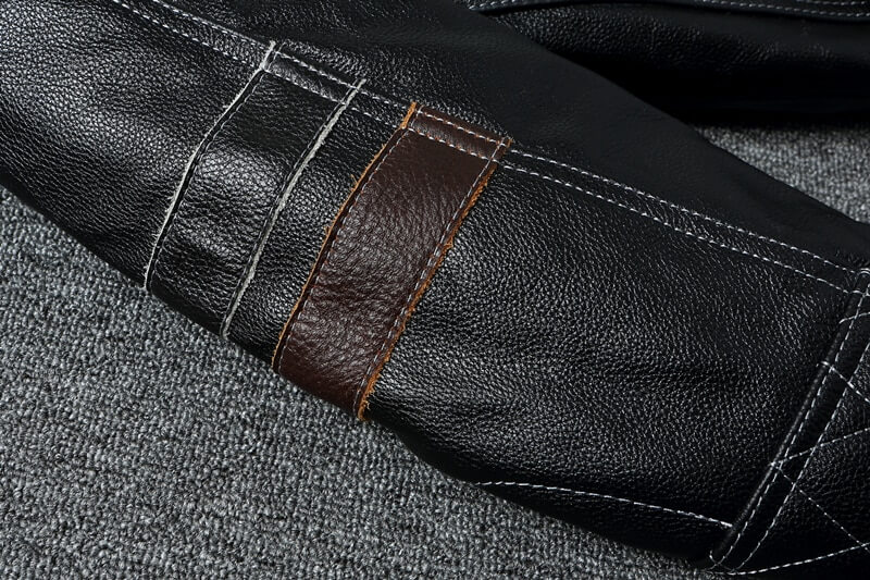 Motorcycle Genuine Leather Men's Jacket with Zipper Pockets / Male Biker Clothing - HARD'N'HEAVY