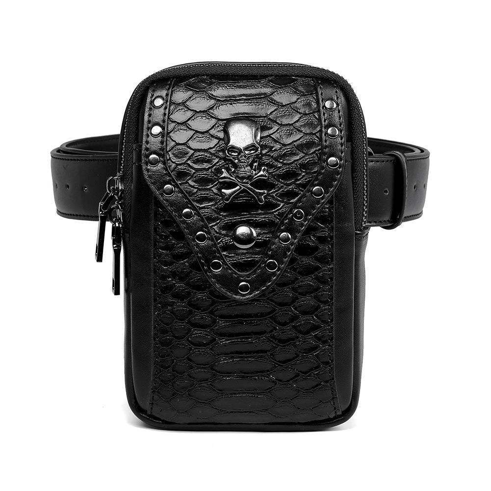 Motorcycle Shoulder Crossbody Mini Bag with Skull / Mobile Phone Bag - HARD'N'HEAVY