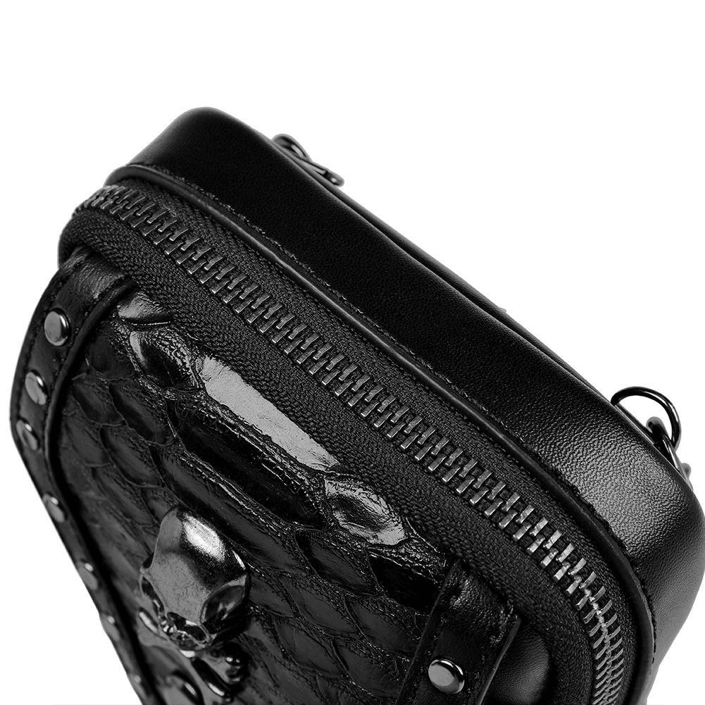 Motorcycle Shoulder Crossbody Mini Bag with Skull / Mobile Phone Bag - HARD'N'HEAVY