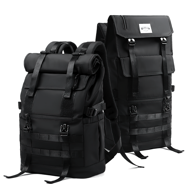 Stylish motorcycle waterproof large backpack, wear-resistant and scratch-resistant, perfect for travel and urban adventures.