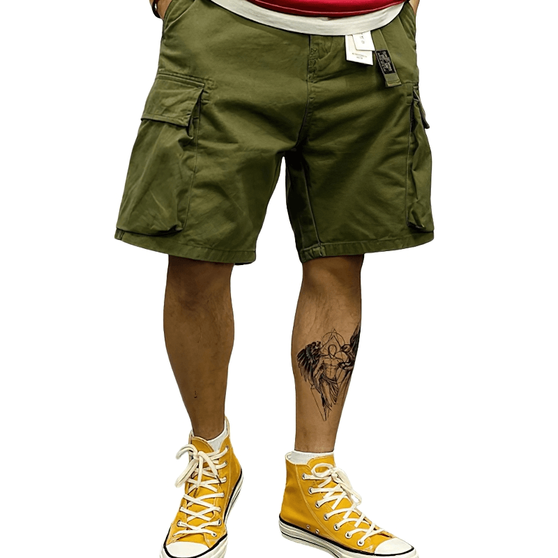 Multi-Pockets Military Camouflage Cargo Shorts / Alternative Male Cotton Clothing