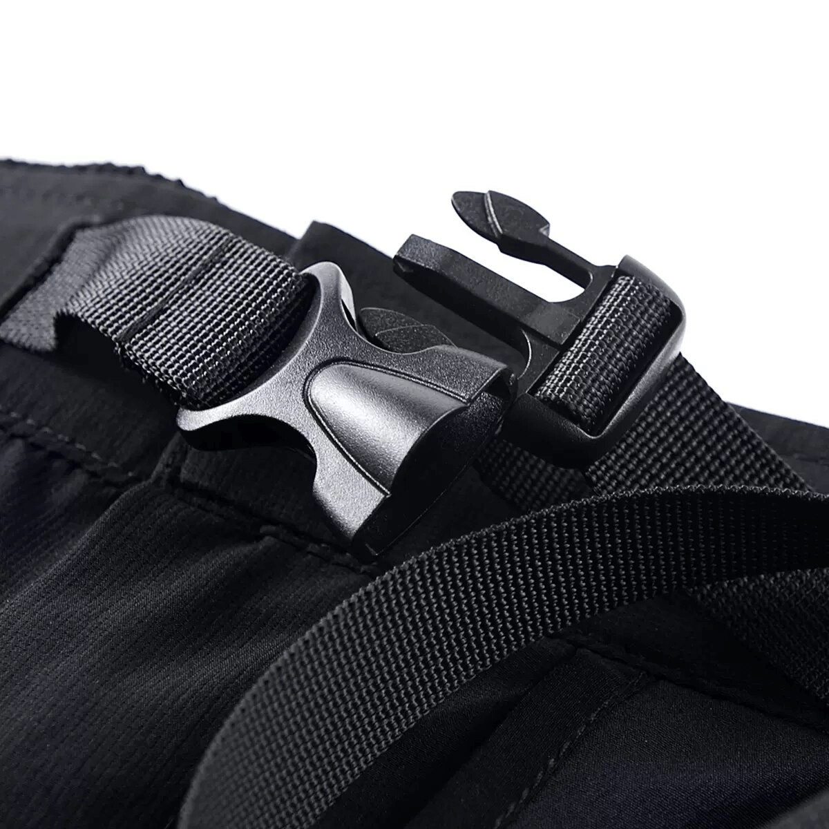 Multi Pockets Ribbons Tactical Cargo Shorts / Men's Fashion Elastic Waist Shorts - HARD'N'HEAVY
