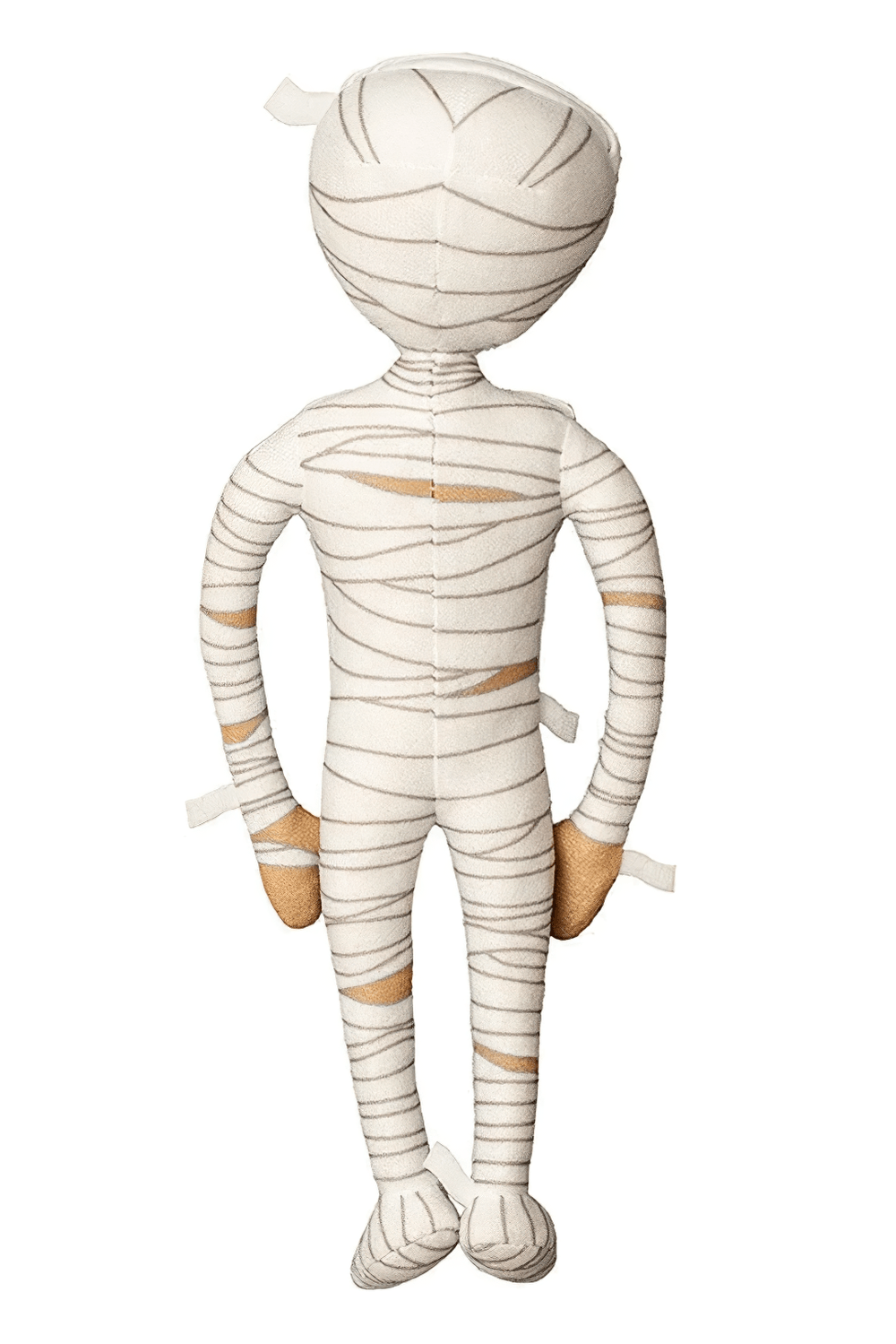 Mummington Mummy Plush Doll with Glow in the Dark Watch, whimsical plush toy for Halloween.