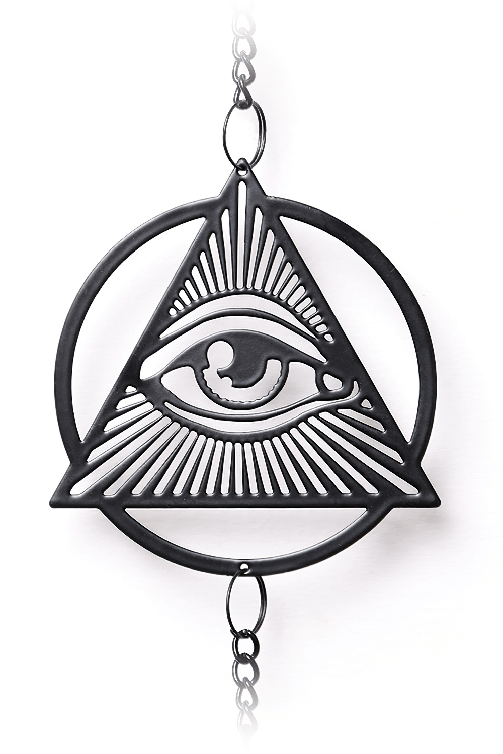 Mystical Planchette Hanging Decoration featuring an eye symbol for spiritual rituals and occult décor.