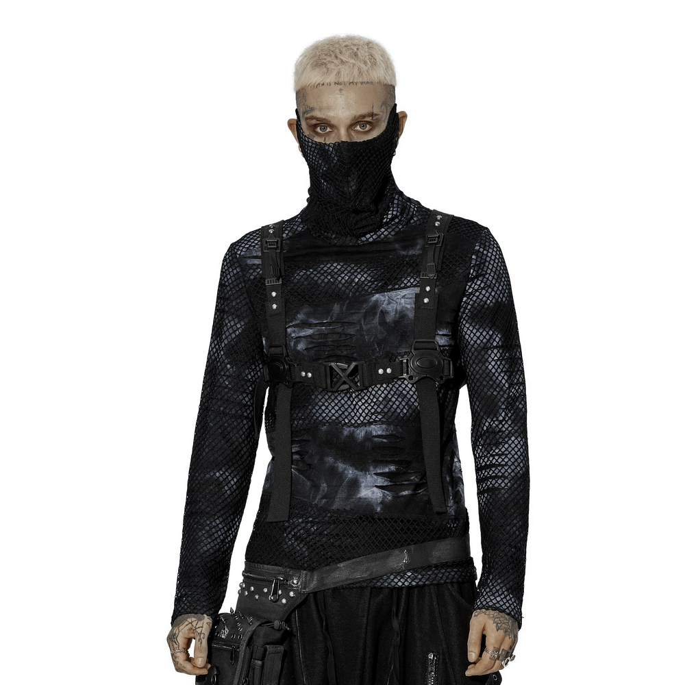 Mystique Goth One-Piece Masked Long Sleeve Sweatshirt - HARD'N'HEAVY
