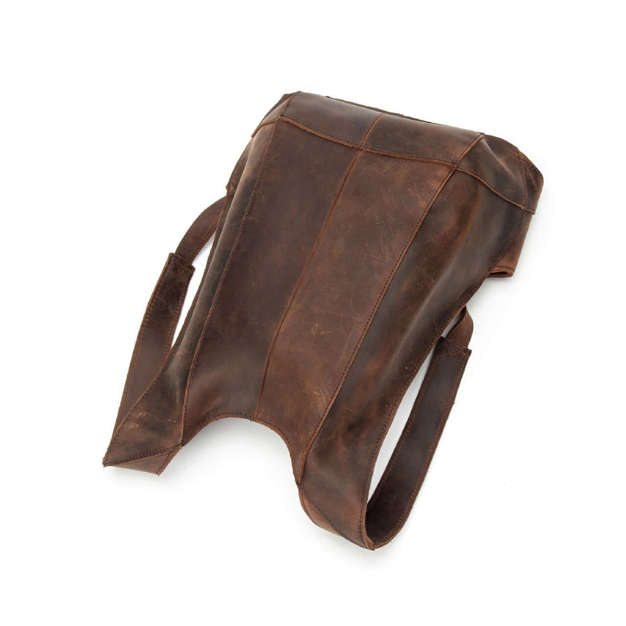 Natural leather backpack for women, anti-theft, vintage design, perfect for travel and grunge fashion.