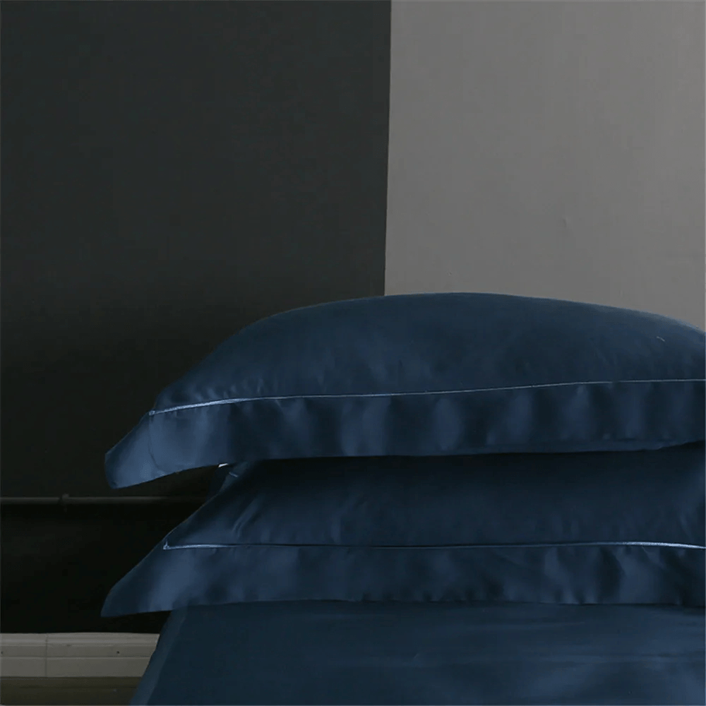 Juego de ropa de cama de seda natural con funda nórdica y sábanas