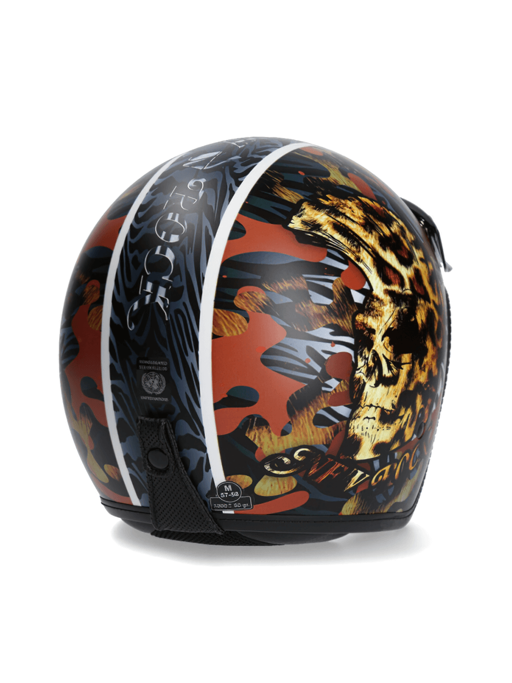 NEW ROCK biker helmet with striking skull design, perfect for urban riders seeking style and safety.