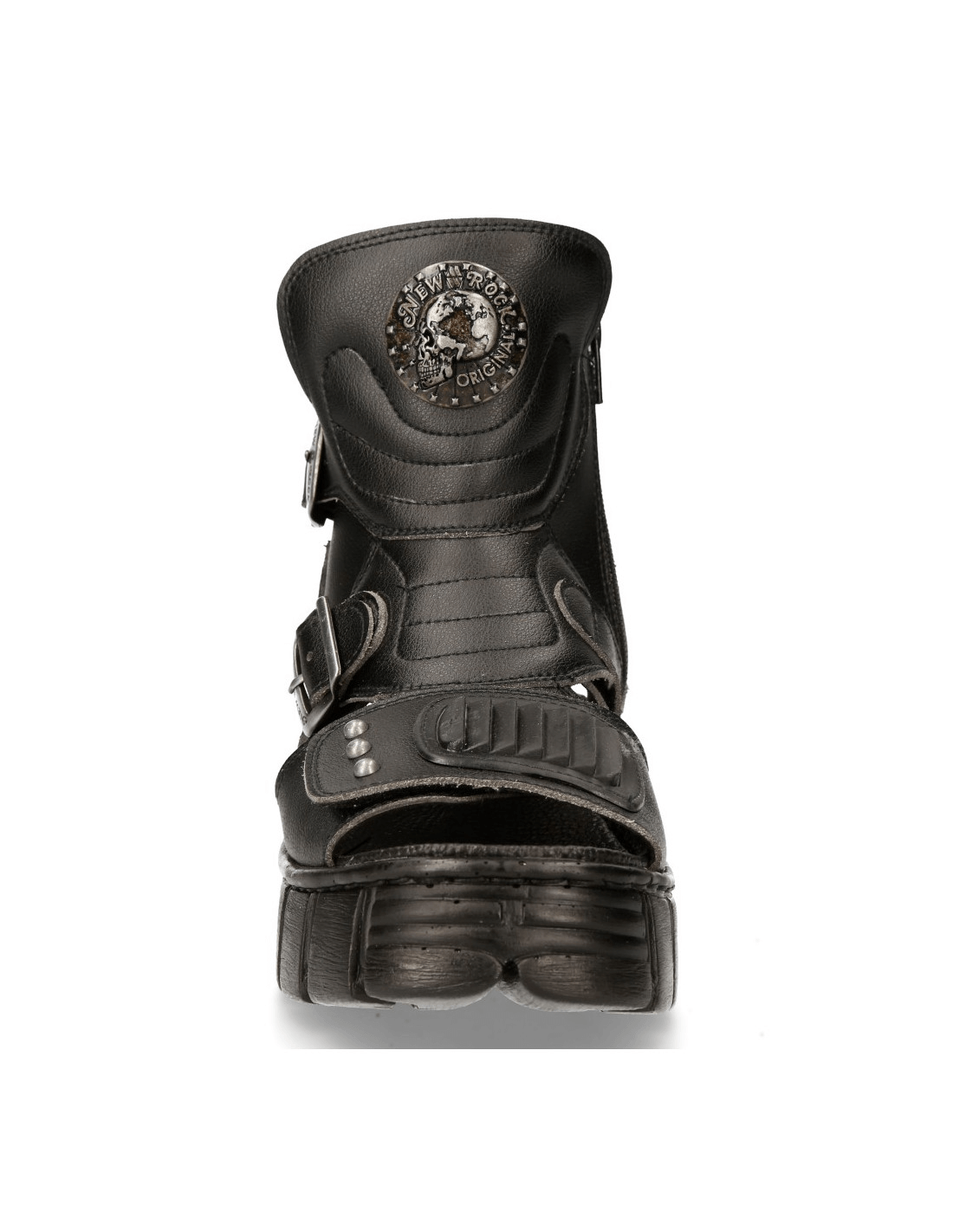 NEW ROCK Bio Black Tower Sandals - Unisex Gothic Footwear