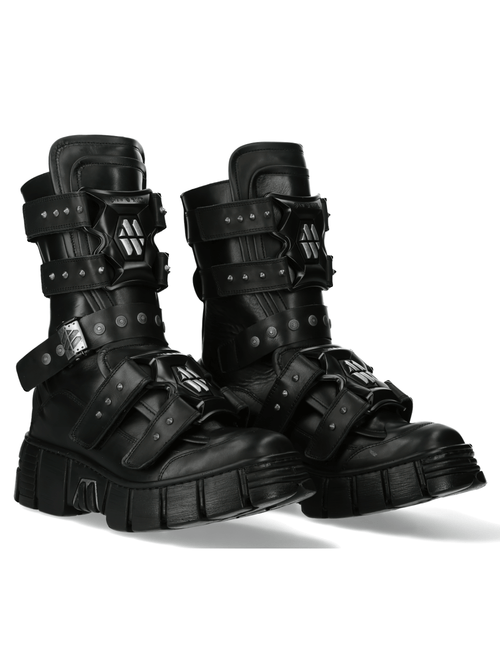 Botas Rockeras Pesadas NEW ROCK con Suela de Goma Natural
