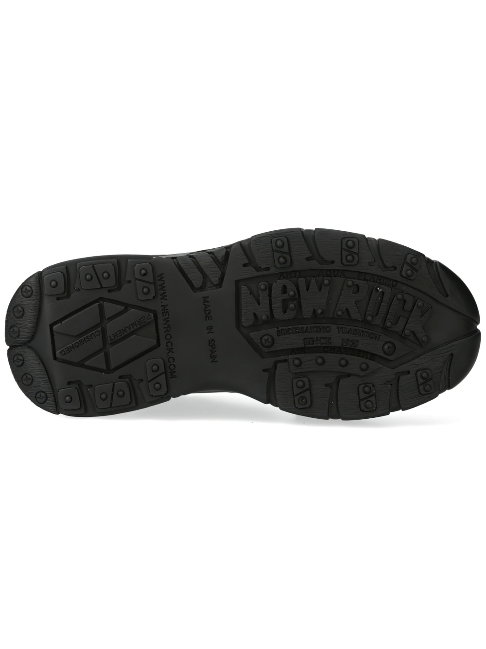 NEW ROCK Black Synthetic Straps Sandals for Men