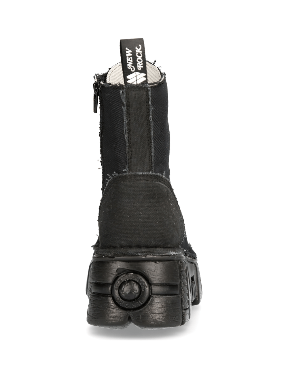 NEW ROCK Black Tower Military-Style Robust Boots