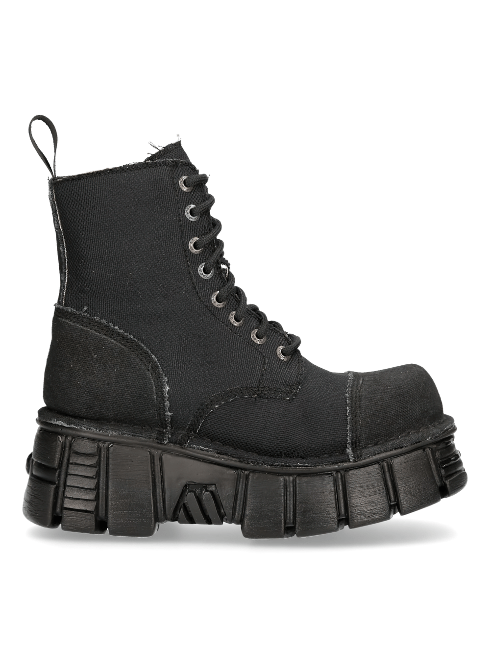 NEW ROCK Black Tower Military-Style Robust Boots