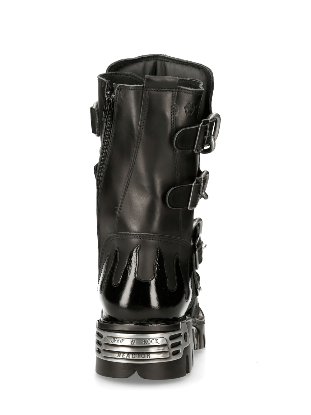 NEW ROCK Chained Gothic Boots with Metal Accents