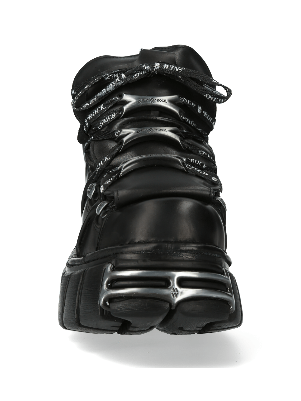 NEW ROCK Chunky Gothic Leather Ankle Boots: Punk And Rock