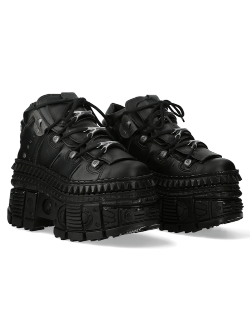 NEW ROCK Bottes gothiques à plateforme Extreme avec détails en métal