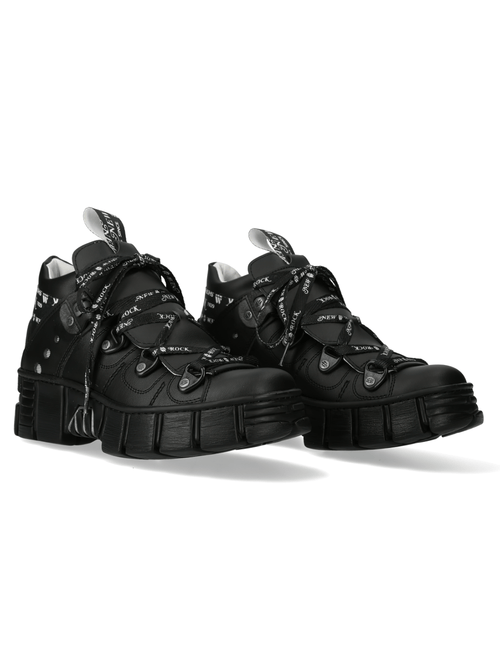 NEUE ROCK Damen Gothic Plateau-Stiefeletten mit Rock-Design