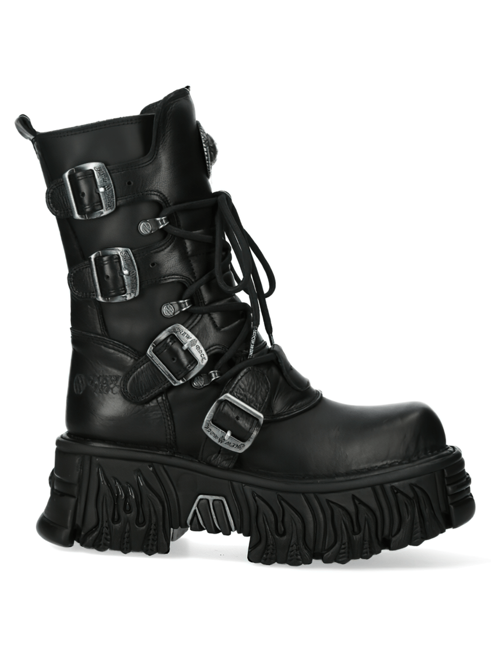 NEW ROCK Gothic Platform Boots with Multiple Buckles