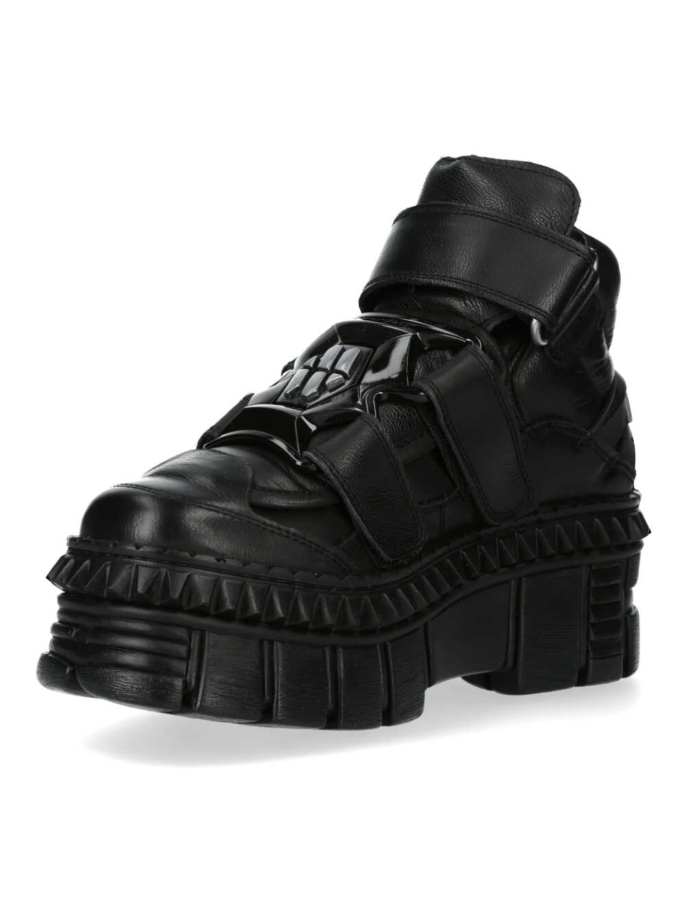 NEW ROCK Gothic Rock Platform Boots with Velcro Straps