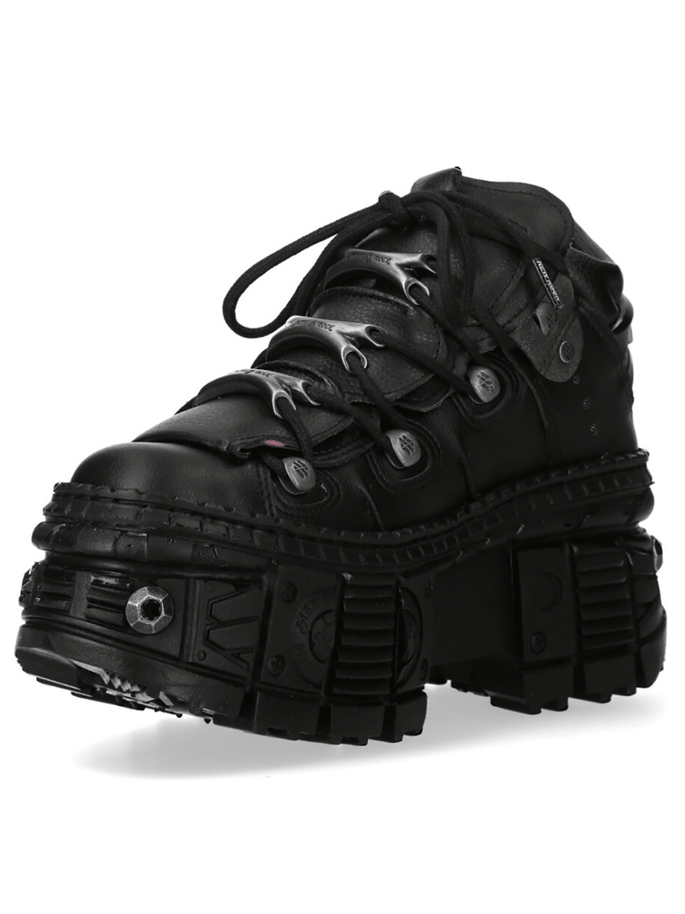 NEW ROCK Men's Goth Platform Shoes with Extreme Sole Profile featuring a chunky sole and rugged design.