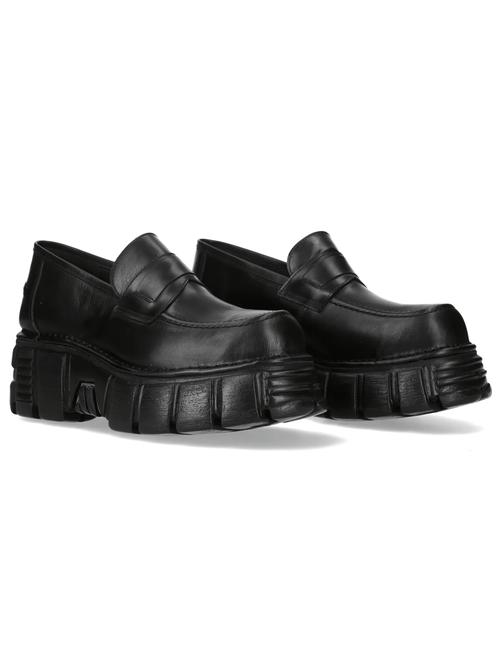 NEW ROCK Herren-Plattform-Slipper mit klobiger Sohle