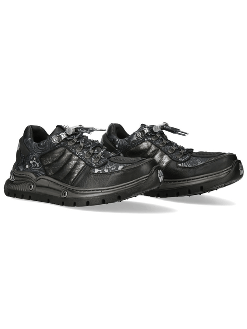 Zapatillas para hombre NEW ROCK en negro con detalles barrocos