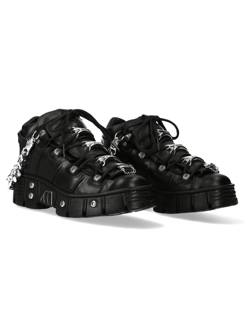 Botines punk con eslabones de cadena metálicos de NEW ROCK