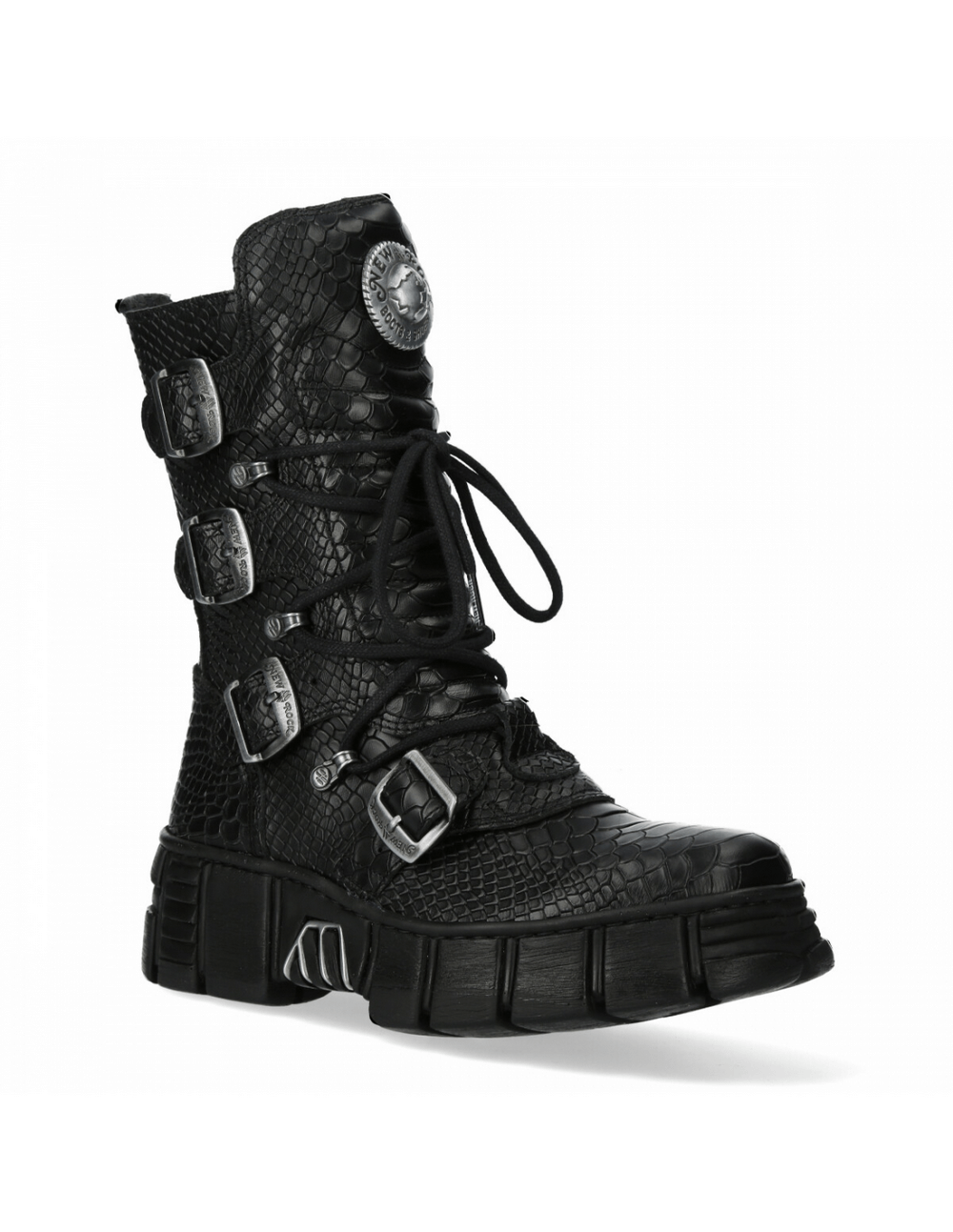 NEW ROCK Mid-Calf Boots with Gothic and Punk Elements