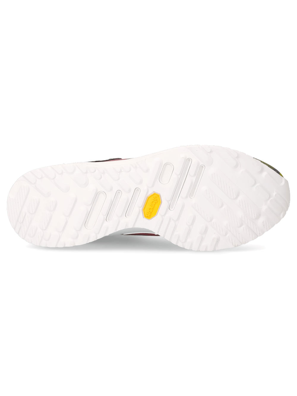 Bottom view of NEW ROCK Multicolor Camo Lace-Up Sports Sneakers showcasing durable traction outsole design.