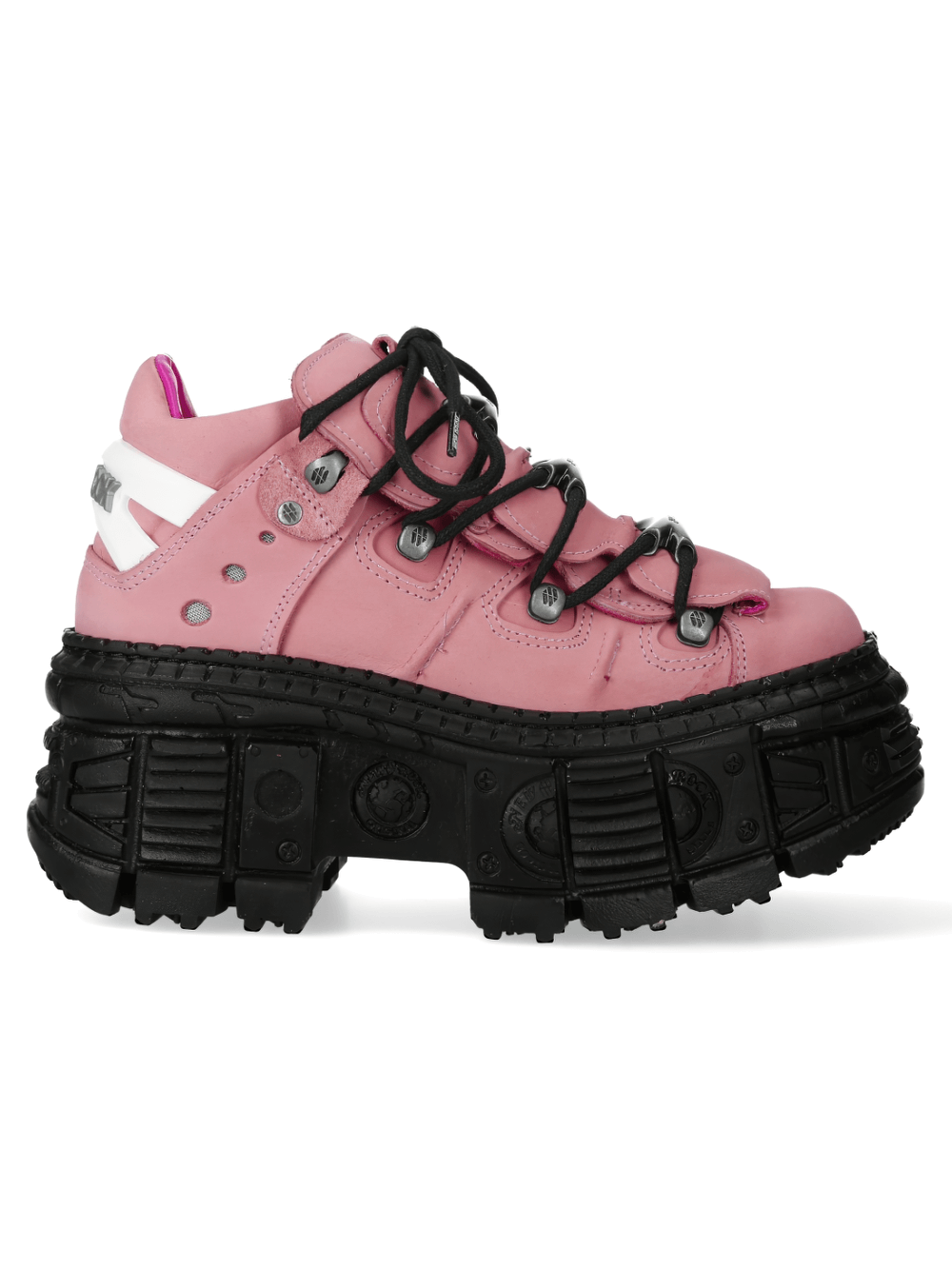 NEW ROCK Pink Urban Heavy Ankle Boots with Platform