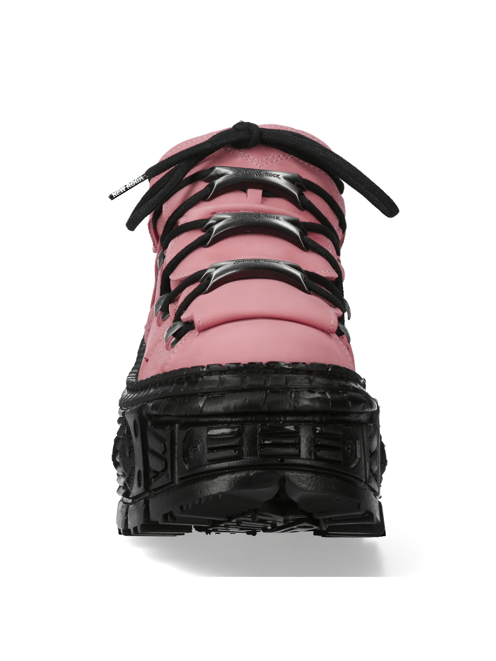 NEW ROCK Pink Urban Heavy Ankle Boots with Platform