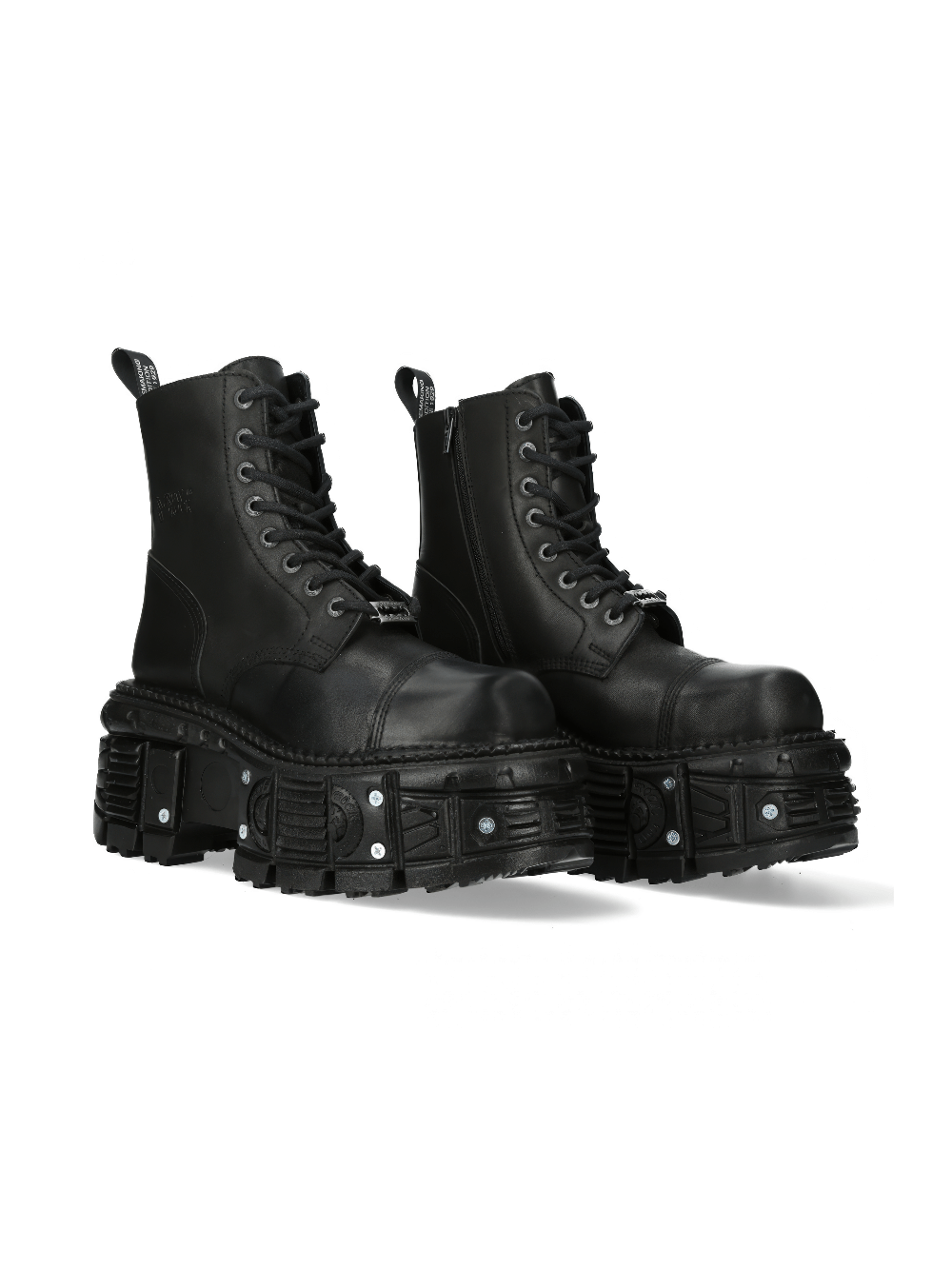 NEW ROCK Rugged Punk Style Ankle Boot with Stud Details