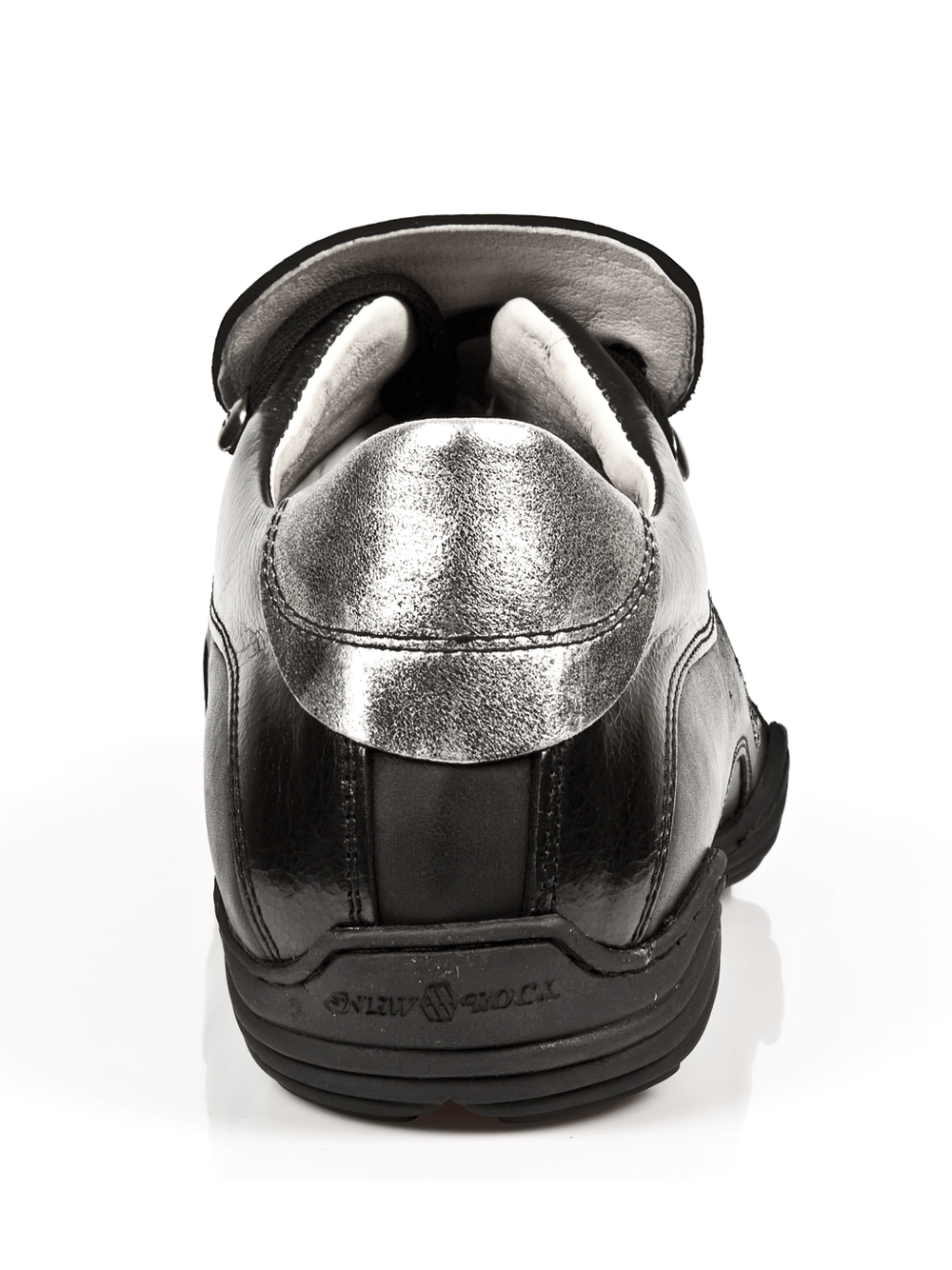 NEW ROCK Steel Black Urban Sneakers with Natural Grip