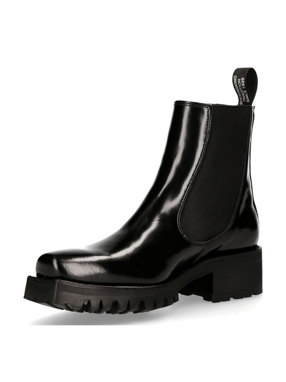 NEW ROCK Stylish Ankle Chelsea Boots with elastic gores and durable sole for bold fashion statements.